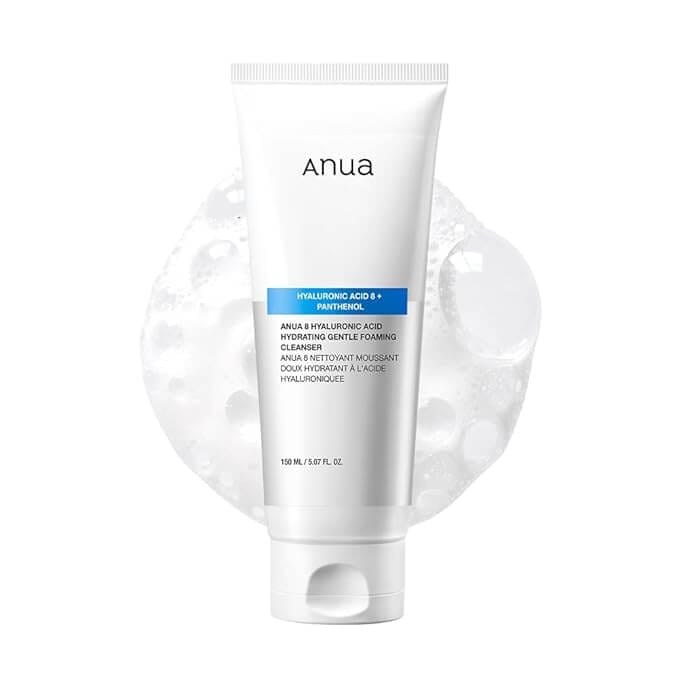 Gentle foaming cleanser for sensitive and combination skin from ANUA.