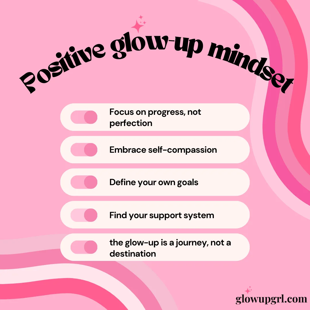 how to have positive mindset about glow-up