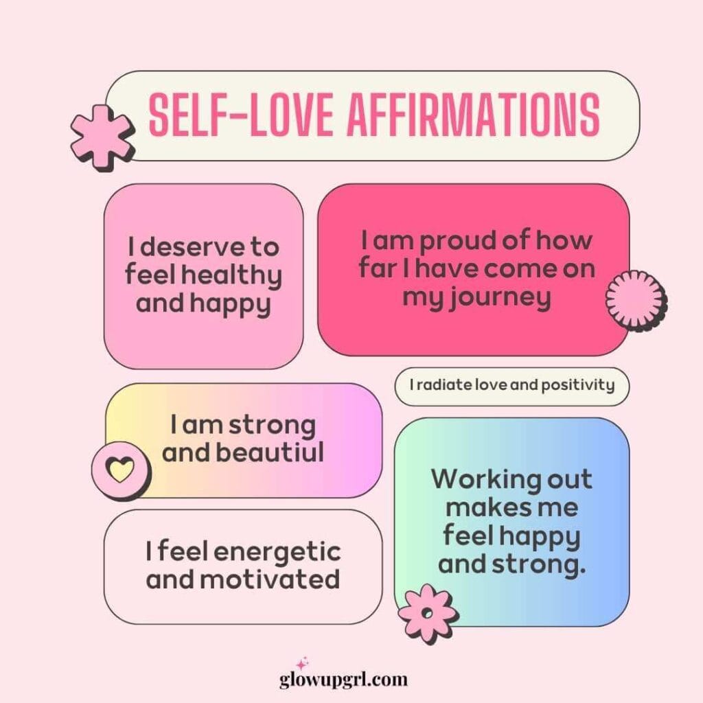 self-love and self-care affirmations to boost your confidence