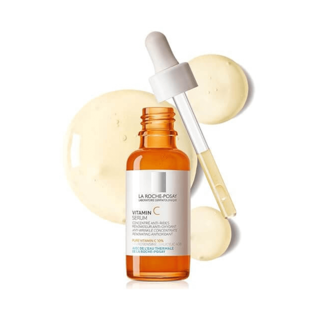 La Roche-Posay Pure Vitamin C Face Serum with Hyaluronic Acid & Salicylic Acid, Anti Aging Face Serum for Wrinkles & Uneven Skin Texture to Visibly Brighten & Smooth. Suitable for Sensitive Skin