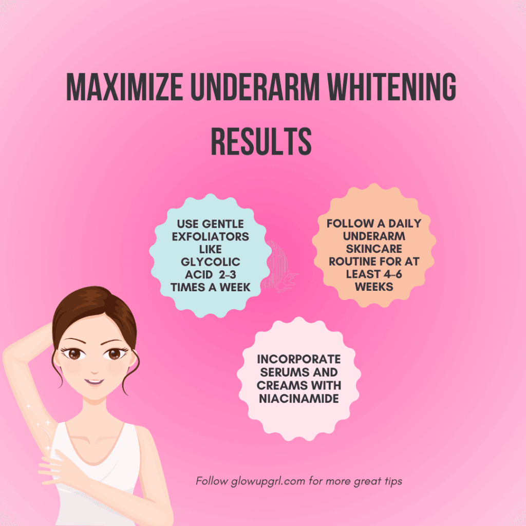 How to maximize the results of whitening products for brighter and even-toned underarms