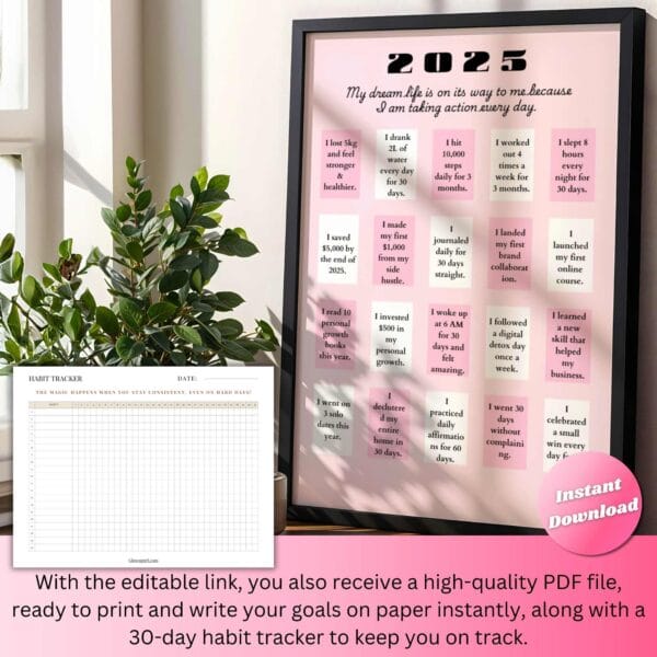 Instant Download Vision Board Bingo - Image 6
