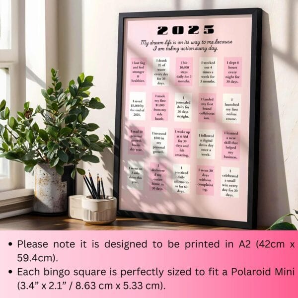 Instant Download Vision Board Bingo - Image 5