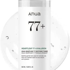 Anua Heartleaf 77 Soothing Toner – Calming & Balancing Toner for Sensitive, Acne-Prone Skin (500ml)