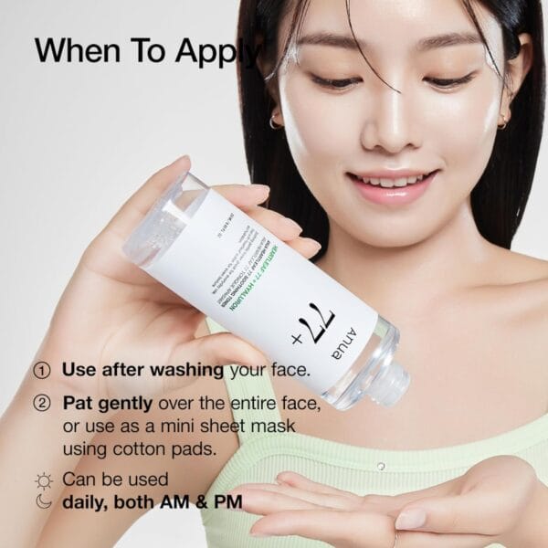 Anua Heartleaf 77 Soothing Toner – Calming & Balancing Toner for Sensitive, Acne-Prone Skin (500ml) - Image 5