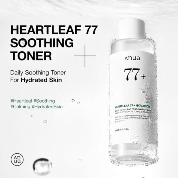 Anua Heartleaf 77 Soothing Toner – Calming & Balancing Toner for Sensitive, Acne-Prone Skin (500ml) - Image 8