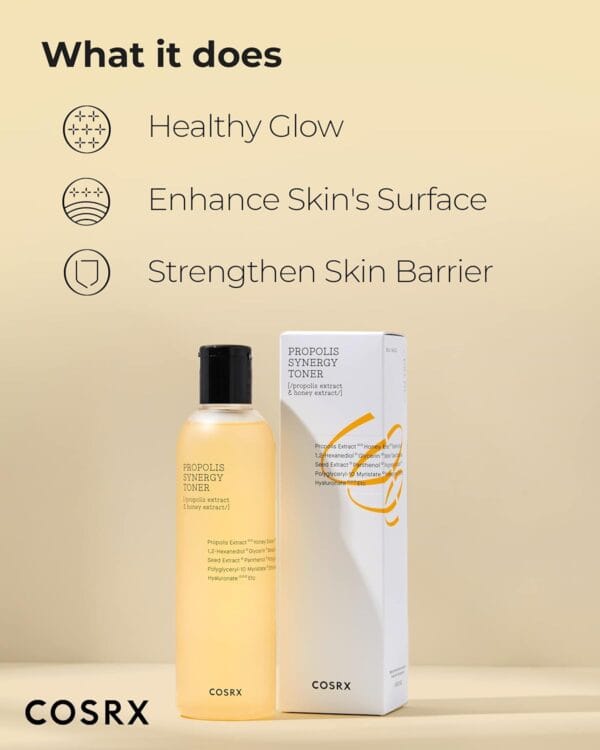 COSRX Full Fit Propolis Synergy Toner – Hydrating & Balancing Korean Toner with Propolis + Honey (150ml) - Image 3